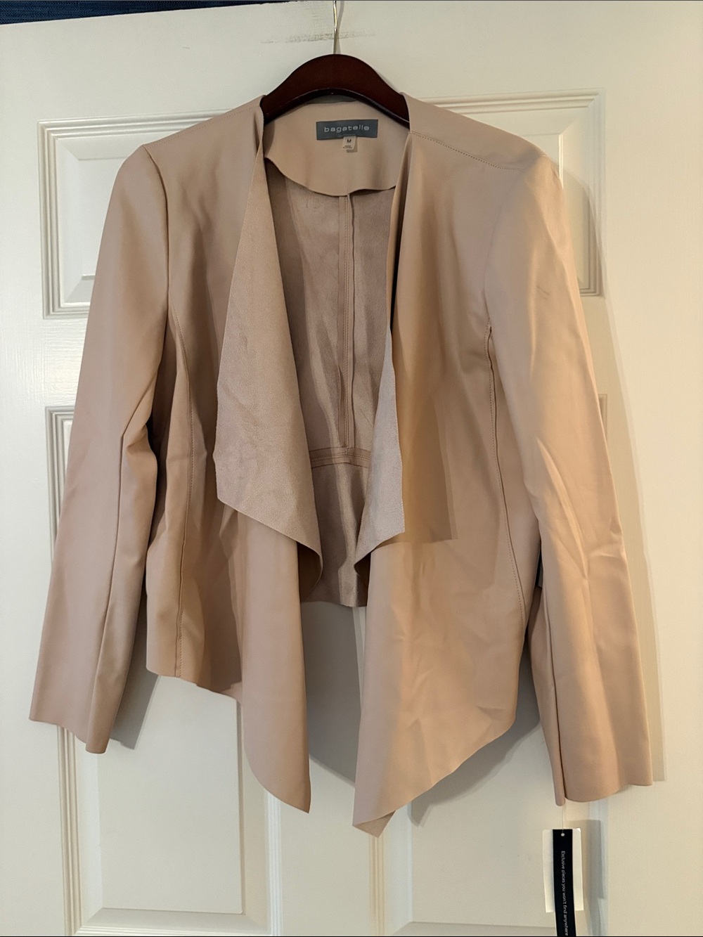 NWT Bagatelle faux leather jacket M